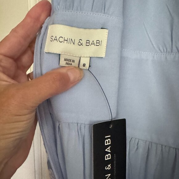 Sachin and Babi Justine Gown size 8 NWT Periwinkle - Picture 9 of 11